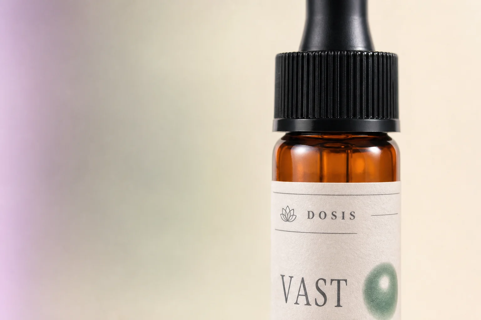 VAST Series III label and sage orb material detail