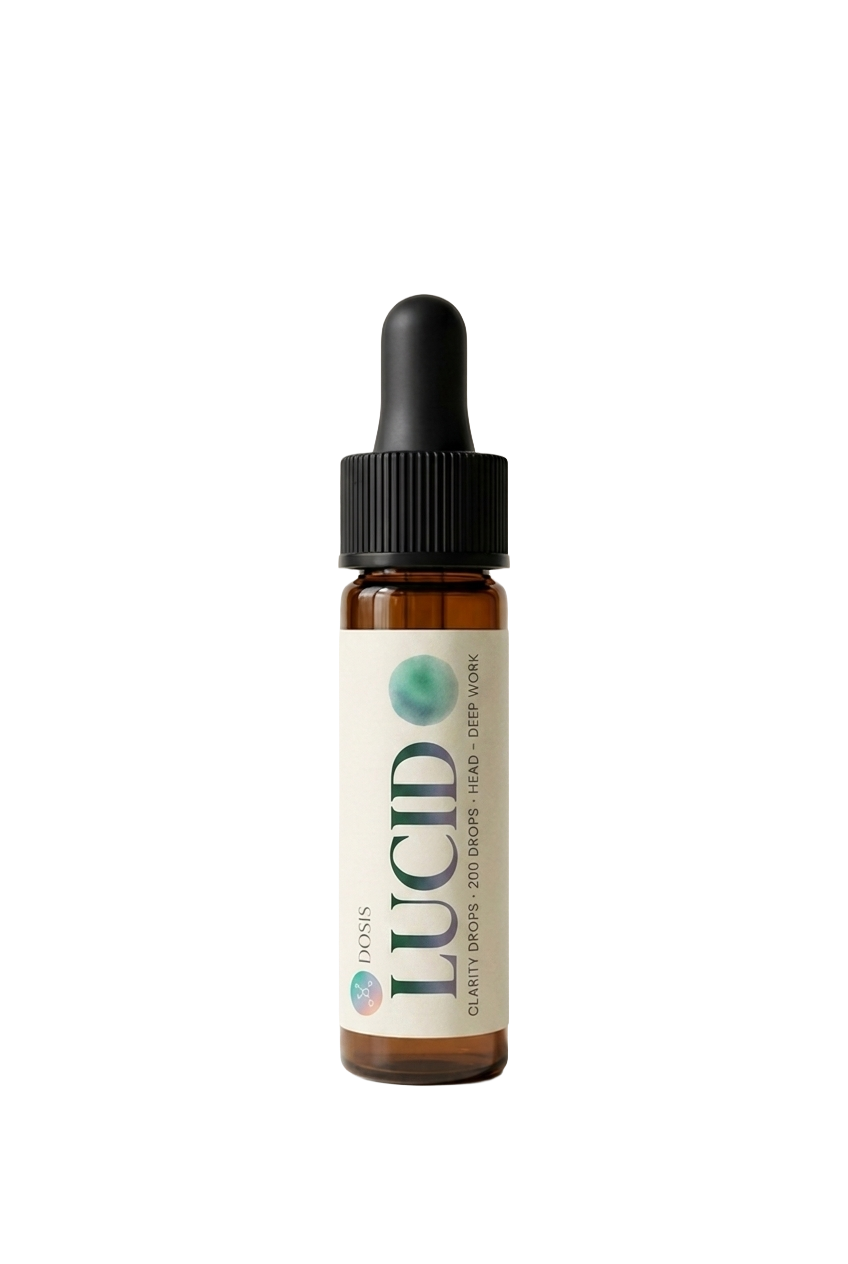 LUCID DOSIS amber dropper bottle